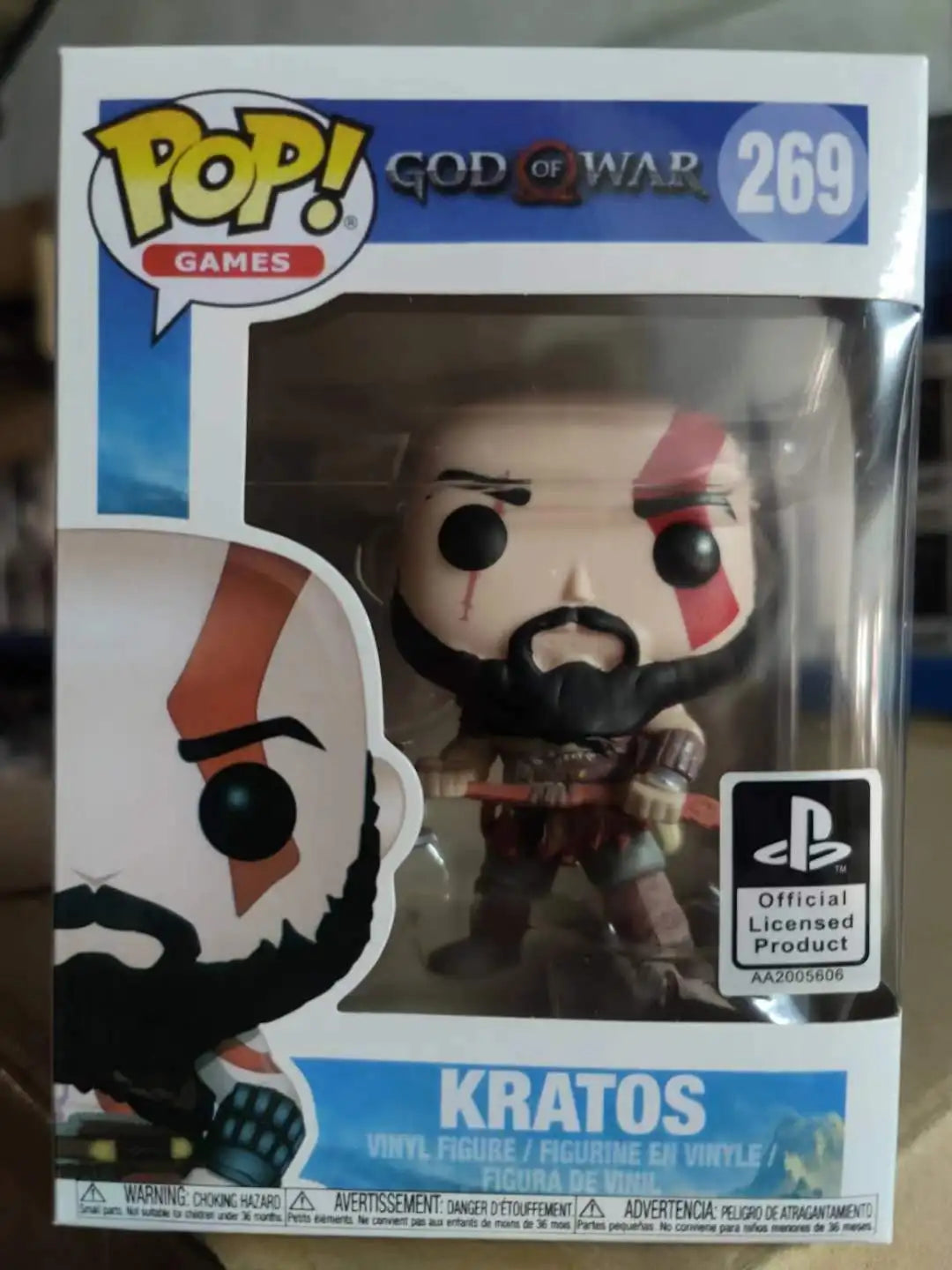 FUNKO POP
God of War Kratos 269# Toy Pvc Action Figures Official Licensed Product Vinyl Model Toys for Children Birthday Gift
