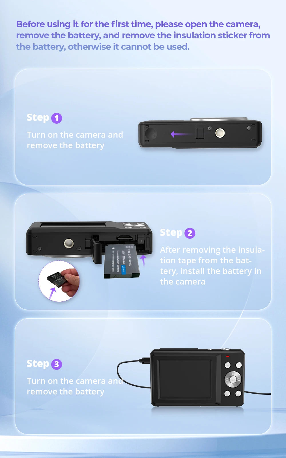 4K Digital Camera Autofocus Vlogging Camera HD 48MP