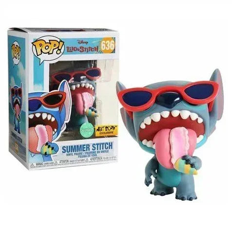 Disney Stitch Funko Pop Summer Stitch #636 Skeleton Stitch 1234# Elvis Stitch#127 Stitch#159 Vinyl Figures Carvinal Toys Gift