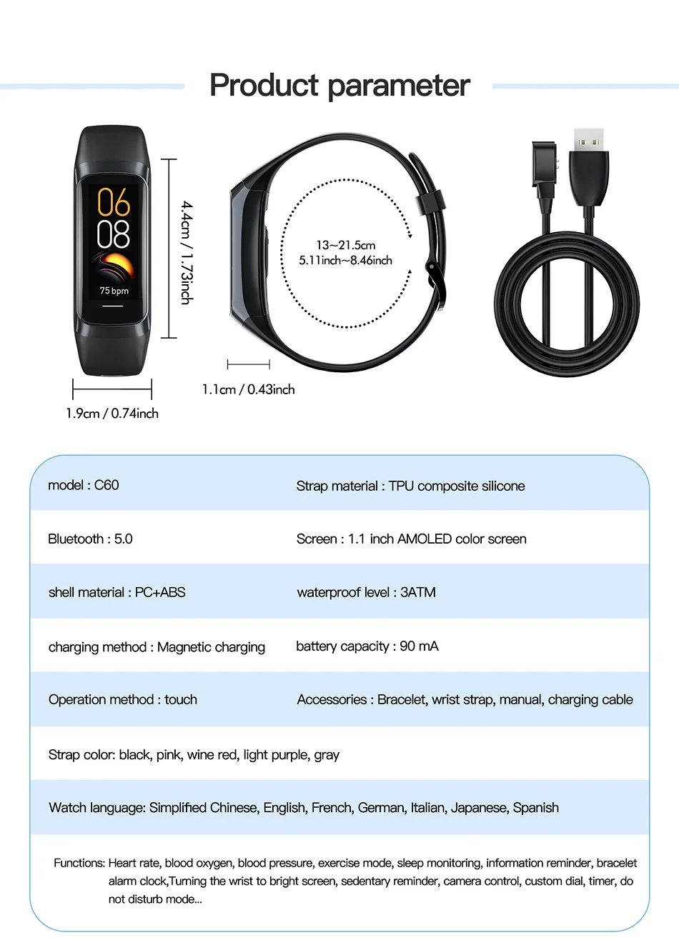 LIGE Amoled Smart Watch 2024