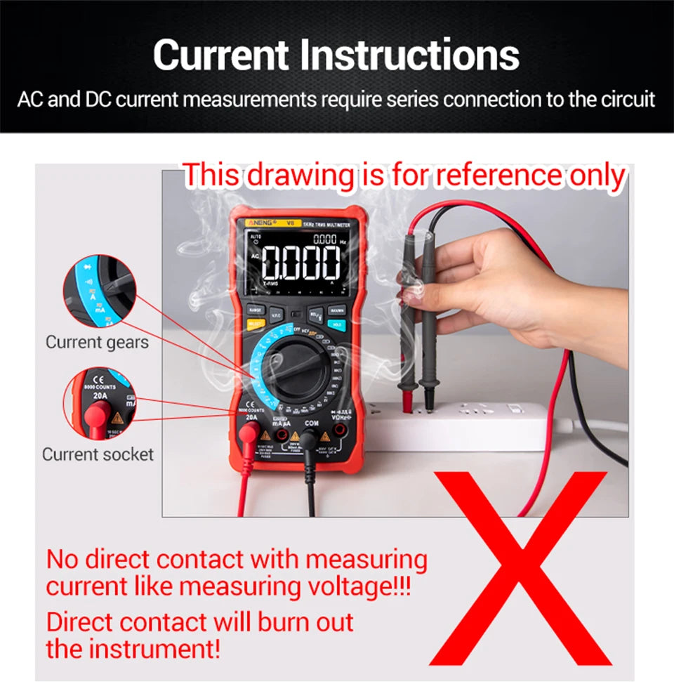 ANENG 683 Smart Multimeter High-end Touch 6000 Counts Multimetro