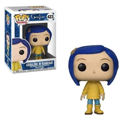 2024 Newest Arrival Funko POP Coraline in Raincoat 423# Vinyl Dolls Figure Model Toys for Christmas Birthday Decoration Gift