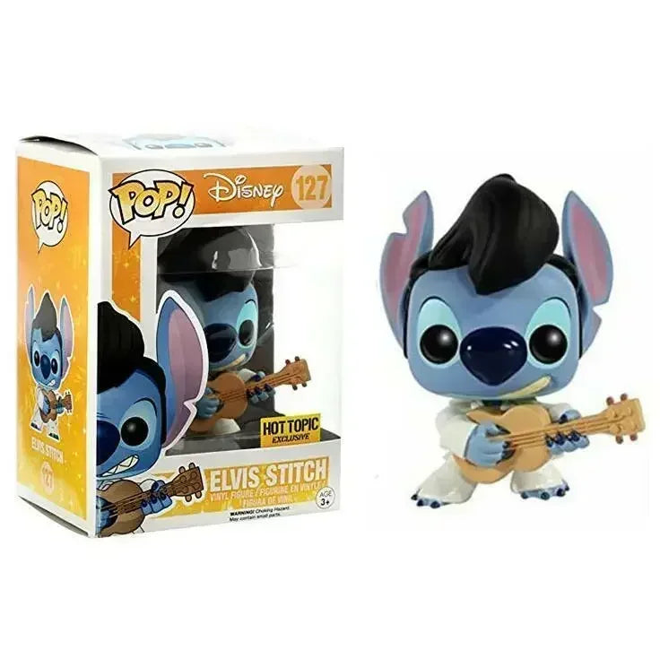 Disney Stitch Funko Pop Summer Stitch #636 Skeleton Stitch 1234# Elvis Stitch#127 Stitch#159 Vinyl Figures Carvinal Toys Gift