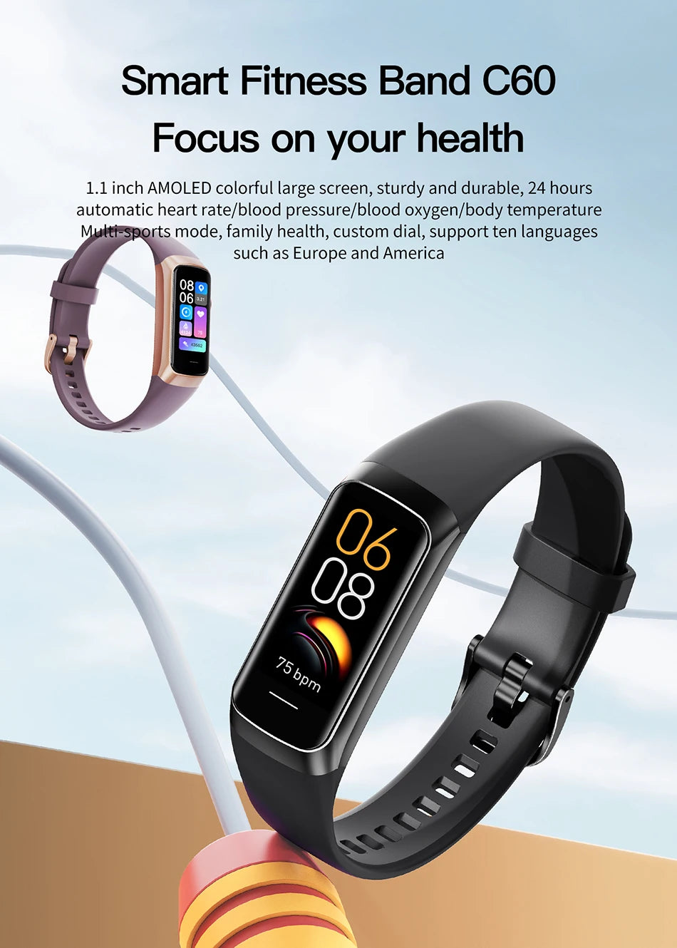LIGE Amoled Smart Watch 2024