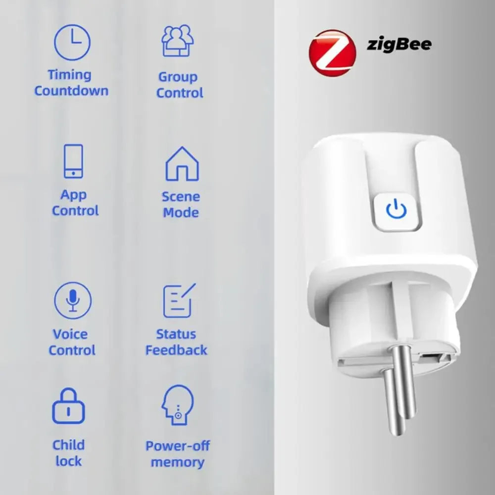 Tuya Zigbee Smart Plug 20A EU