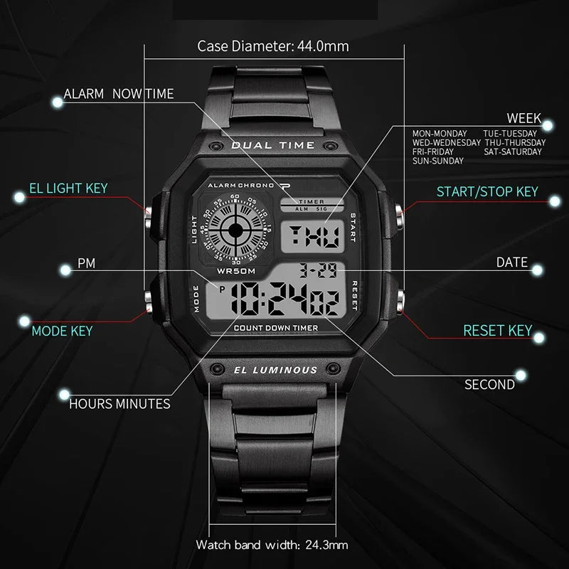 MAYZHISU Classic Digital Watches Luxury