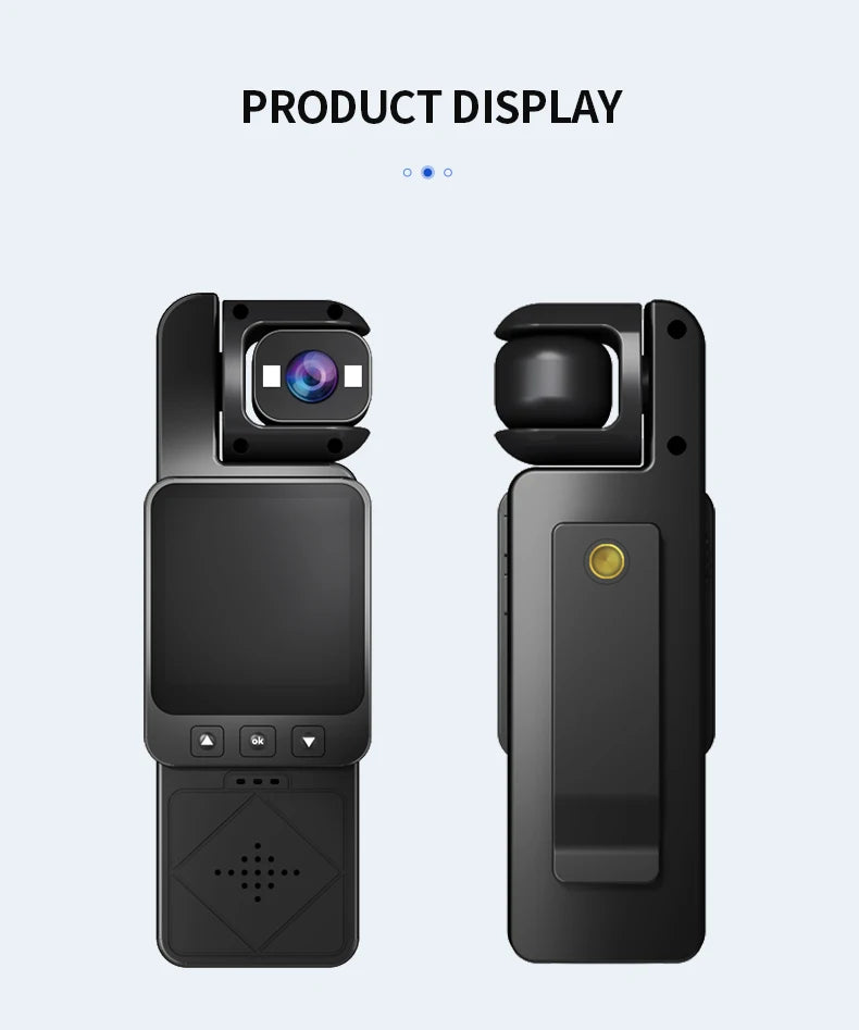 FHD 1080P Wifi Camera Digital Video Outdoor Sports Camera Mini DV Portable Handheld Law Enforcement Recorder 360° Rotatable Lens