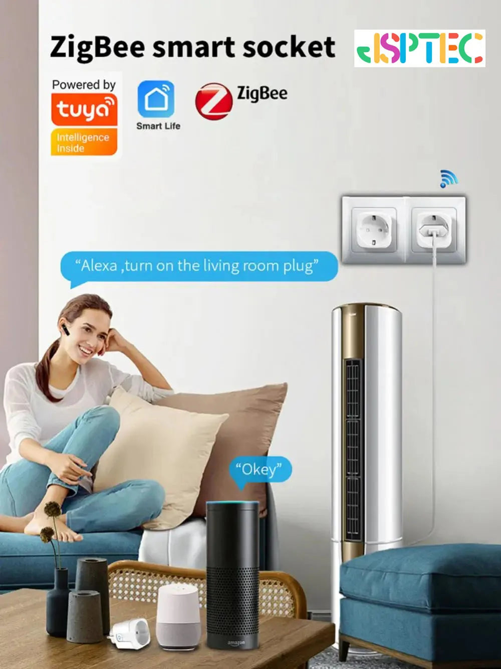 Tuya Zigbee Smart Plug 20A EU