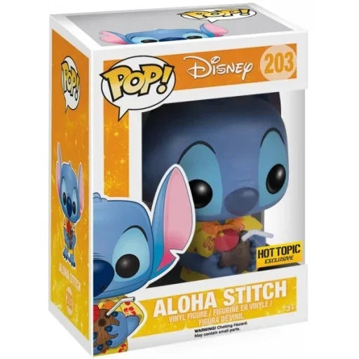 Disney Stitch Funko Pop Summer Stitch #636 Skeleton Stitch 1234# Elvis Stitch#127 Stitch#159 Vinyl Figures Carvinal Toys Gift