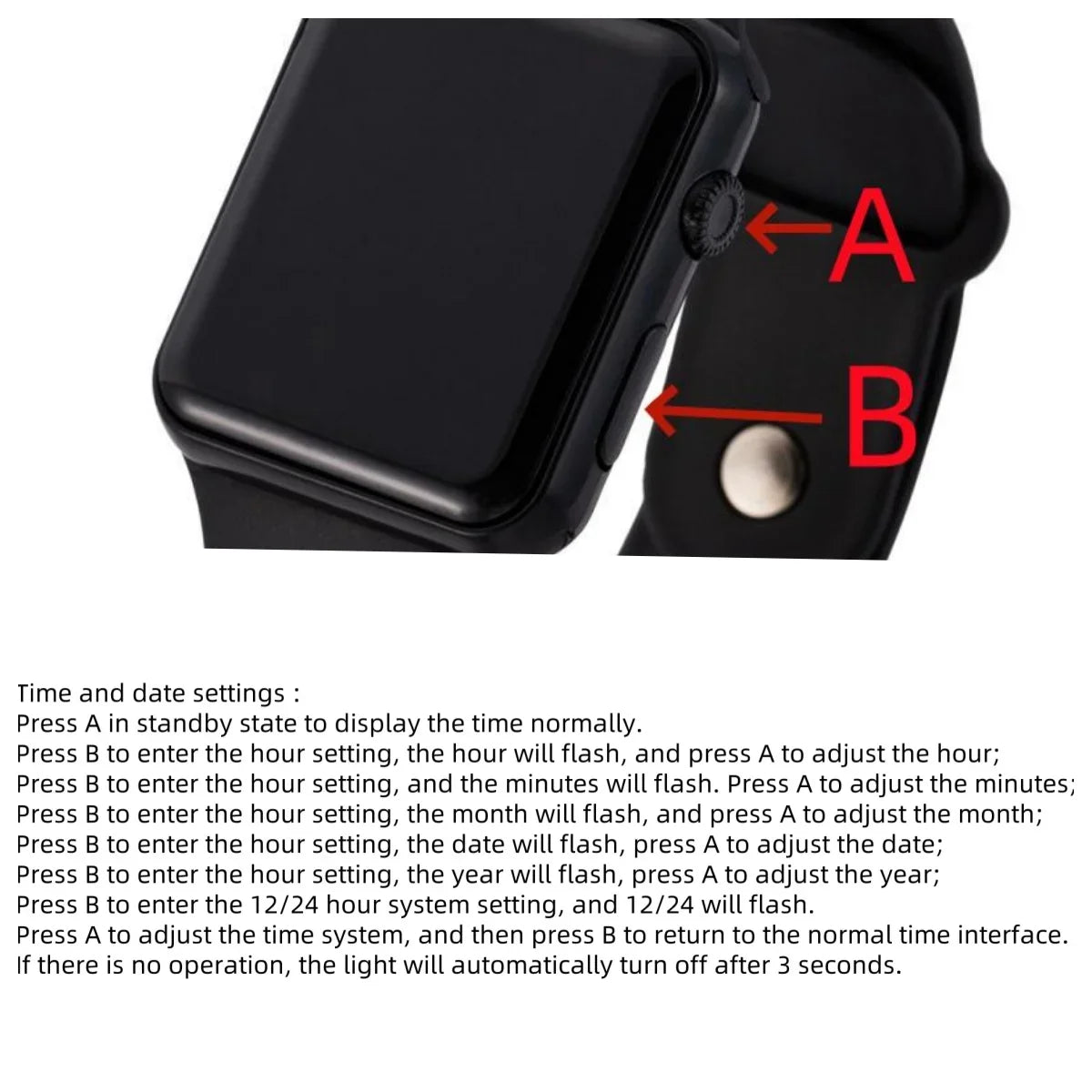 Simple Digital Watch Fashion Sport LED