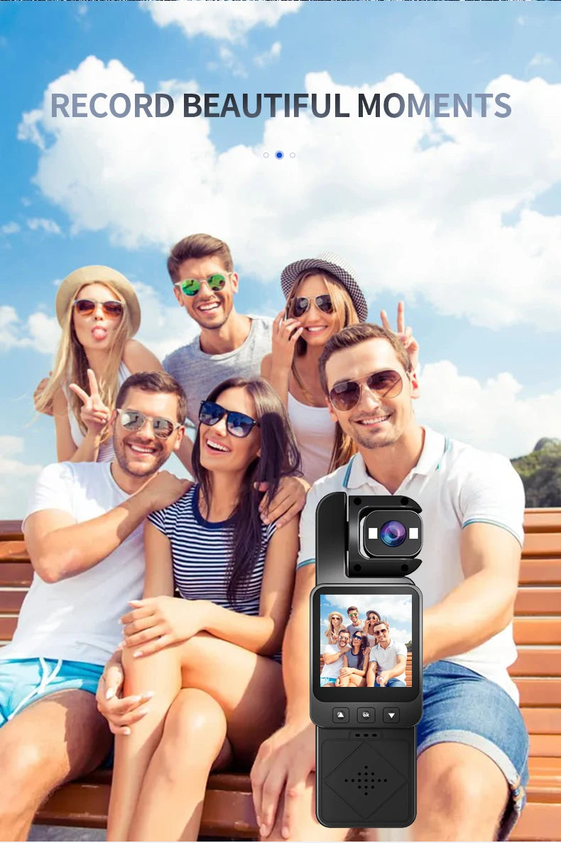 FHD 1080P Wifi Camera Digital Video Outdoor Sports Camera Mini DV Portable Handheld Law Enforcement Recorder 360° Rotatable Lens