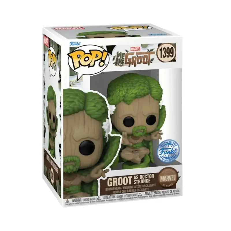 FUNKO POP Marvel Figures Doctor Strange Anime Figure Groot as Doctor Strange #1399 Model Toys Collectible Limited Edition Toy