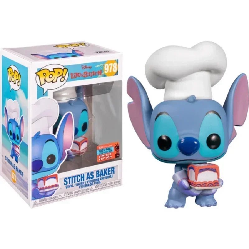 Disney Stitch Funko Pop Summer Stitch #636 Skeleton Stitch 1234# Elvis Stitch#127 Stitch#159 Vinyl Figures Carvinal Toys Gift