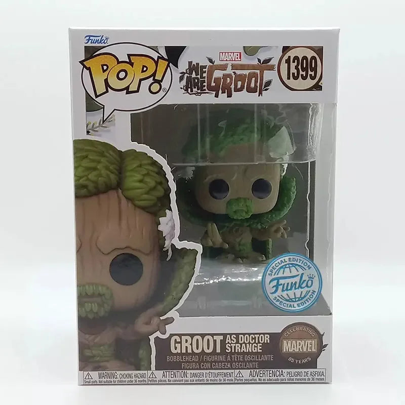 FUNKO POP Marvel Figures Doctor Strange Anime Figure Groot as Doctor Strange #1399 Model Toys Collectible Limited Edition Toy