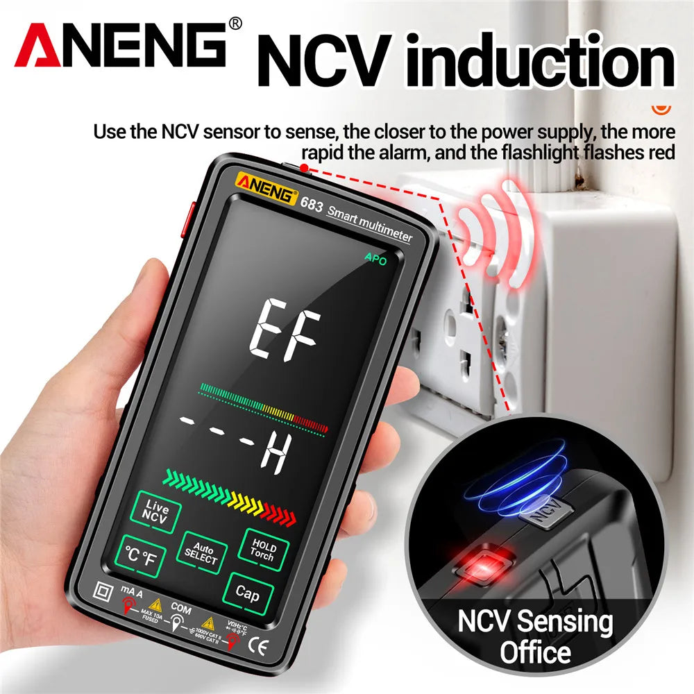 ANENG 683 Smart Multimeter High-end Touch 6000 Counts Multimetro