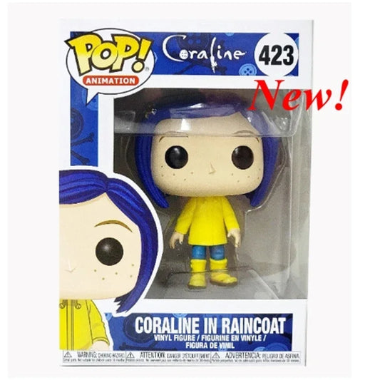 2024 Newest Arrival Funko POP Coraline in Raincoat 423# Vinyl Dolls Figure Model Toys for Christmas Birthday Decoration Gift
