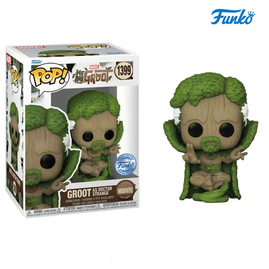 FUNKO POP Marvel Figures Doctor Strange Anime Figure Groot as Doctor Strange #1399 Model Toys Collectible Limited Edition Toy