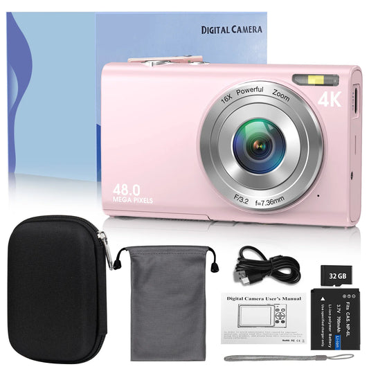 4K Digital Camera Autofocus Vlogging Camera HD 48MP