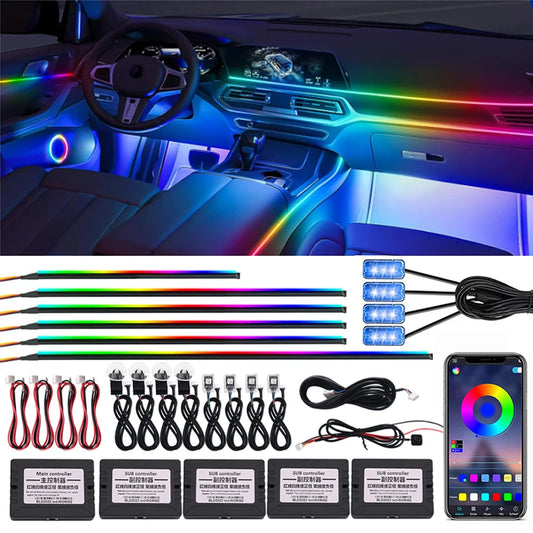 RGB Symphony Car Ambient Light Interior Acrylic Guide LED Strip