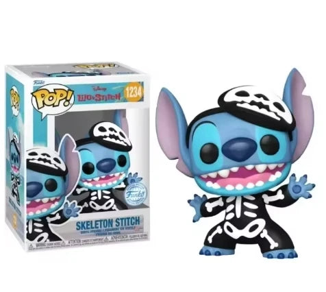 Disney Stitch Funko Pop Summer Stitch #636 Skeleton Stitch 1234# Elvis Stitch#127 Stitch#159 Vinyl Figures Carvinal Toys Gift